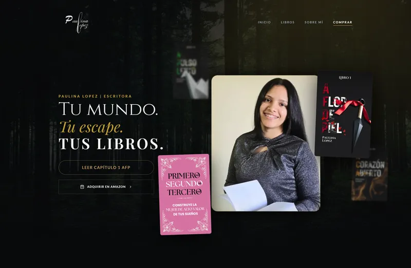 Diseño Web para Paulina Lopez Escritora